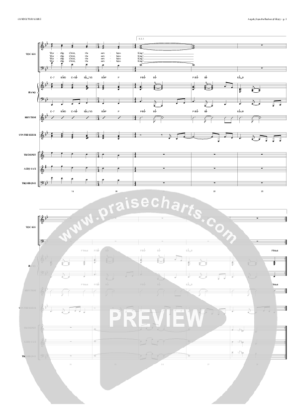 Angels From The Realms Of Glory Conductor's Score (Todd Billingsley)