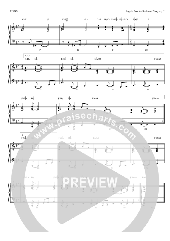 Angels From The Realms Of Glory Piano Sheet (Todd Billingsley)