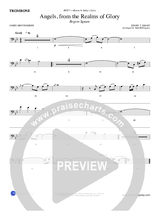 Angels From The Realms Of Glory Tambourine (Todd Billingsley)