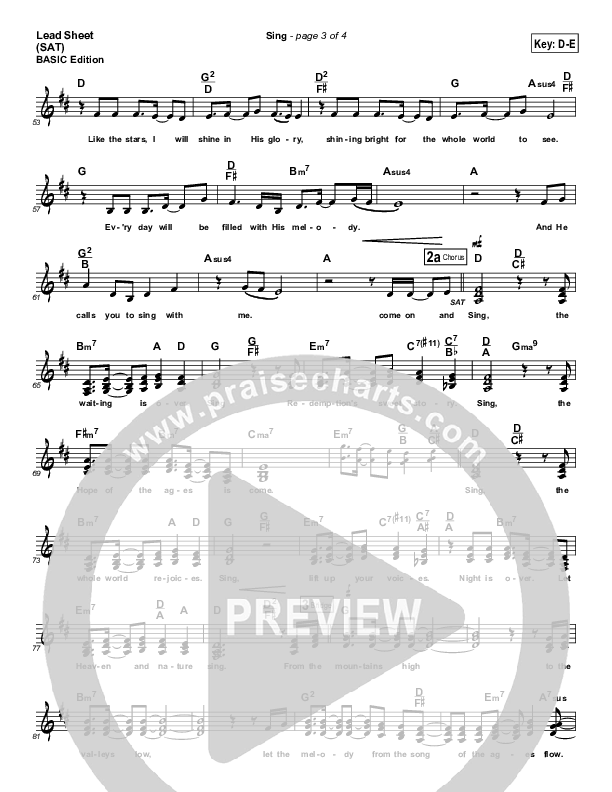 Sing Lead Sheet ()
