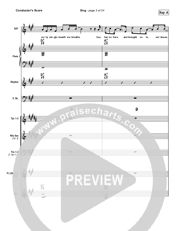 Sing Conductor's Score (Josh Wilson)