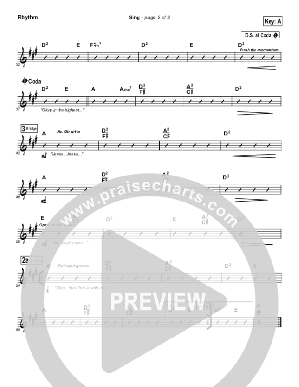 Sing Rhythm Chart (Josh Wilson)