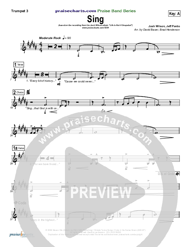 Sing Trumpet 3 (Josh Wilson)