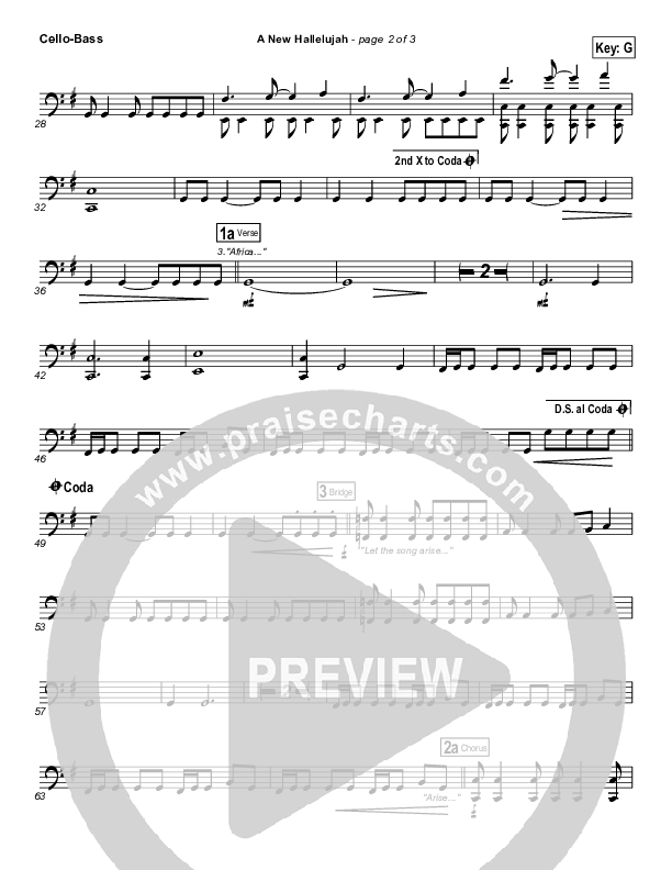 A New Hallelujah (Radio) Cello/Bass (Michael W. Smith)