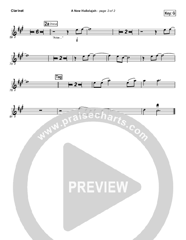 A New Hallelujah (Radio) Clarinet (Michael W. Smith)