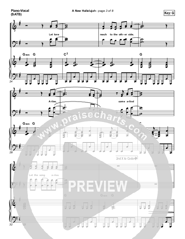 A New Hallelujah (Radio) Piano/Vocal & Lead (Michael W. Smith)