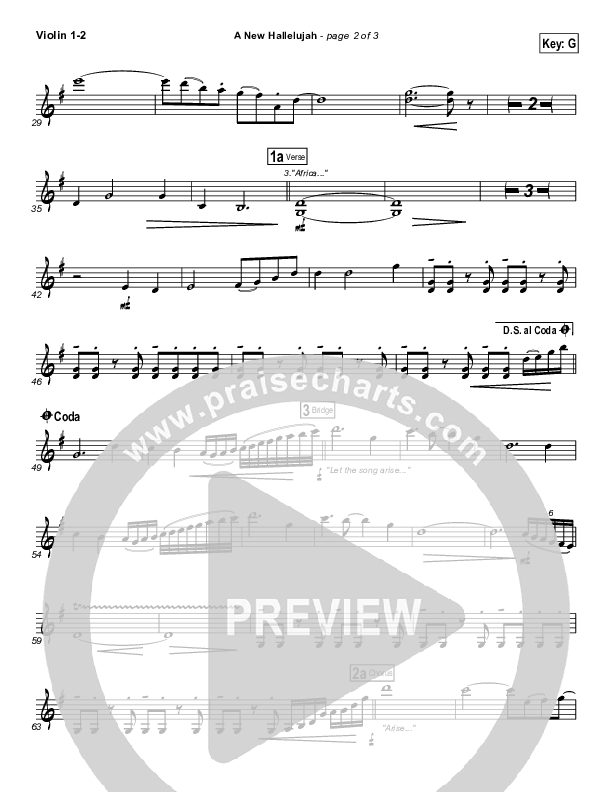 A New Hallelujah (Radio) Violin 1/2 (Michael W. Smith)