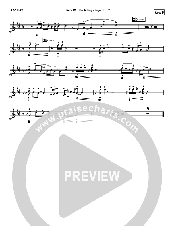 There Will Be A Day Alto Sax (Jeremy Camp)
