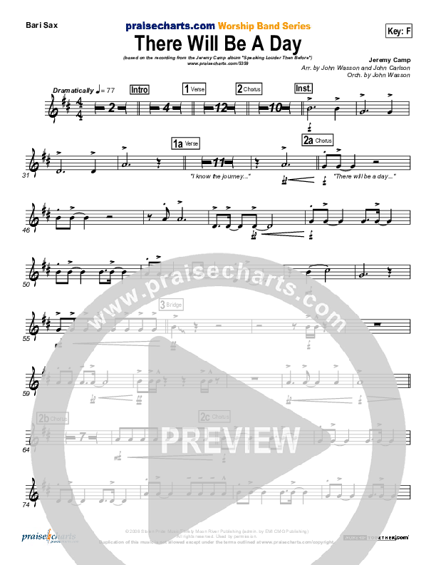 There Will Be A Day Bari Sax (Jeremy Camp)