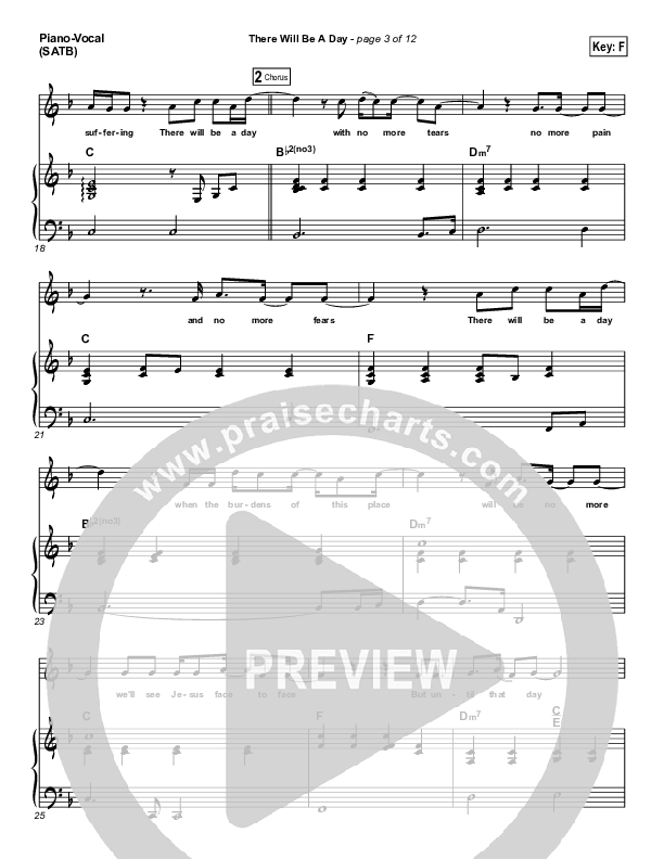 There Will Be A Day Piano/Vocal (Jeremy Camp)