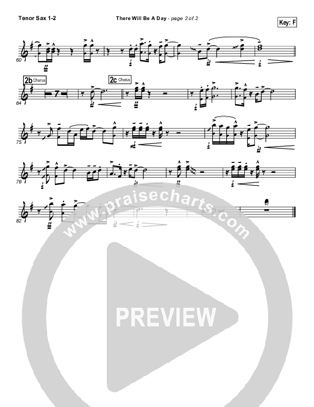 There Will Be A Day Tenor Sax 1/2 (Jeremy Camp)