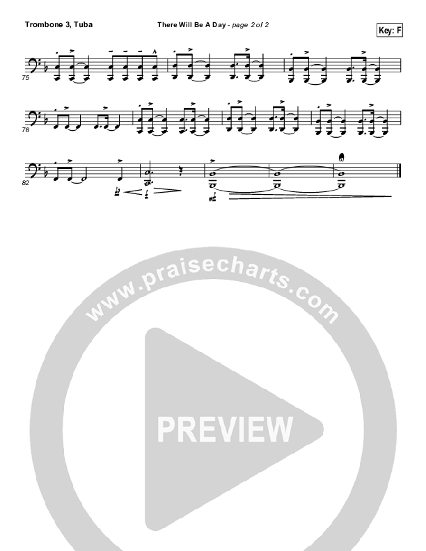 There Will Be A Day Trombone 3/Tuba (Jeremy Camp)