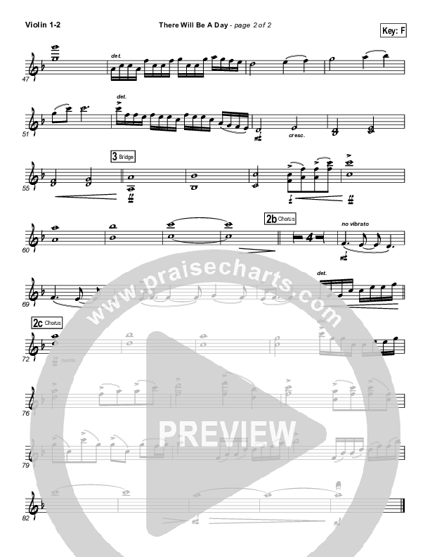 There Will Be A Day Violin 1/2 (Jeremy Camp)