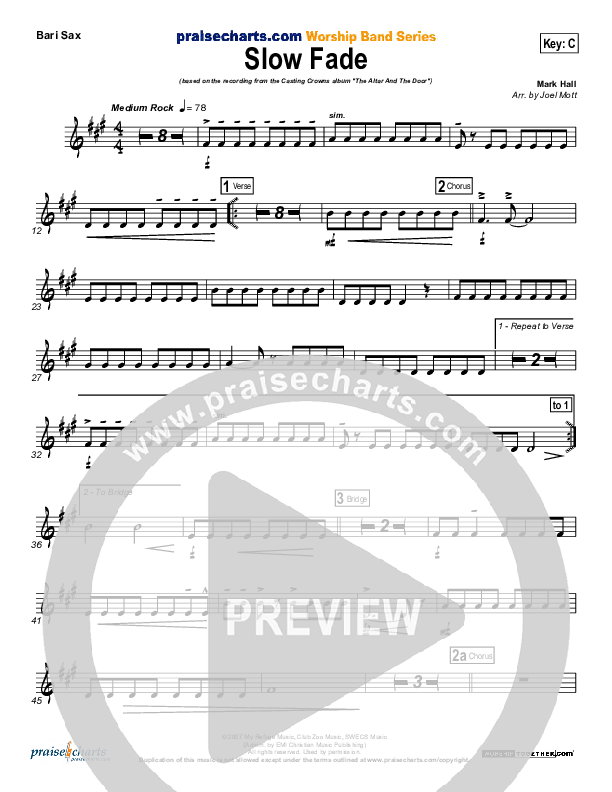 Slow Fade Bari Sax (Casting Crowns)