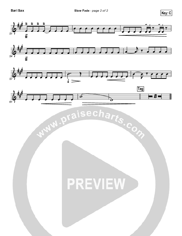Slow Fade Bari Sax (Casting Crowns)