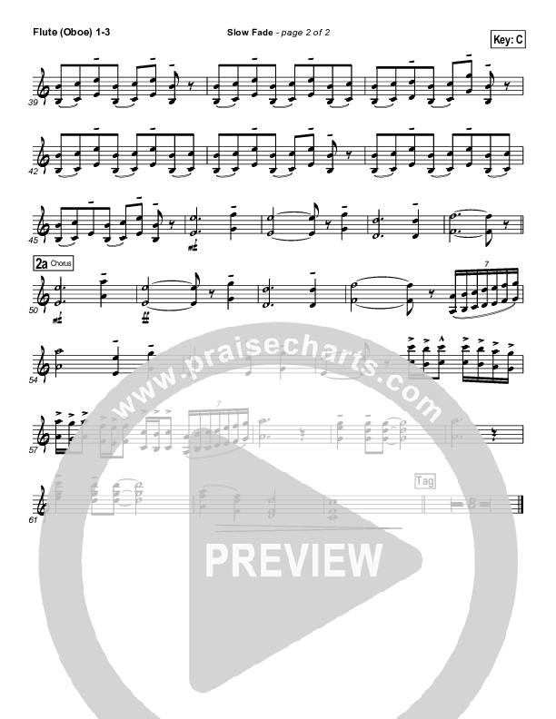 Slow Fade Flute/Oboe 1/2/3 (Casting Crowns)