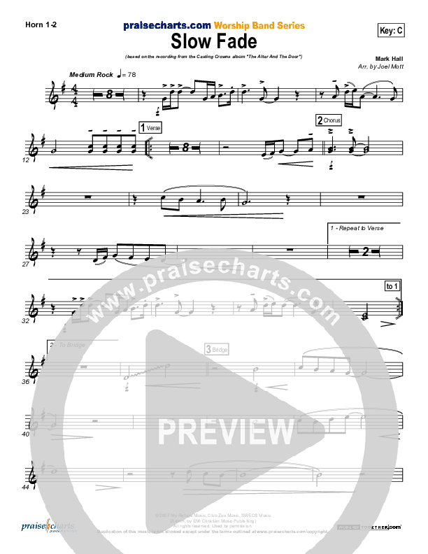 Slow Fade Brass Pack (Casting Crowns)