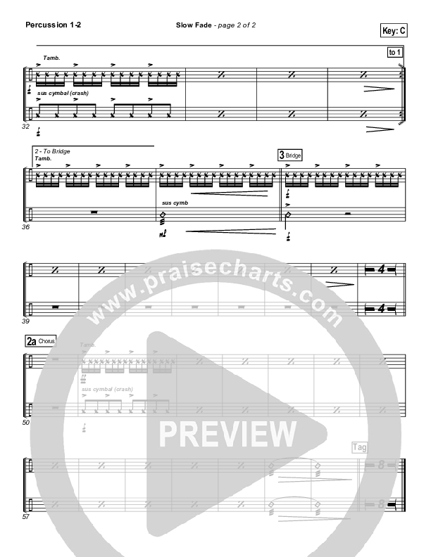 Slow Fade Percussion 1/2 (Casting Crowns)