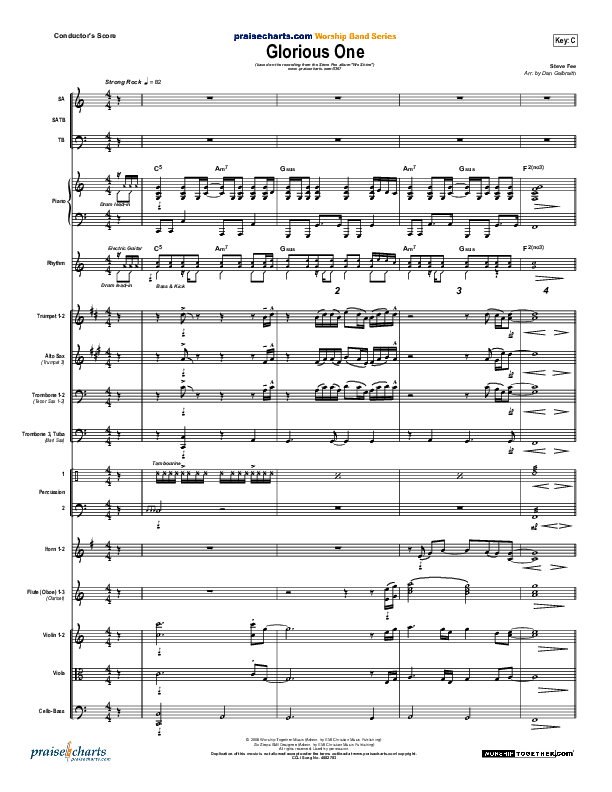 Glorious One Conductor's Score (FEE Band)