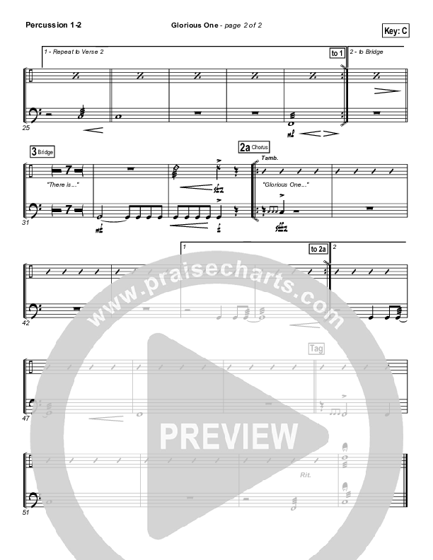 Glorious One Percussion 1/2 (FEE Band)