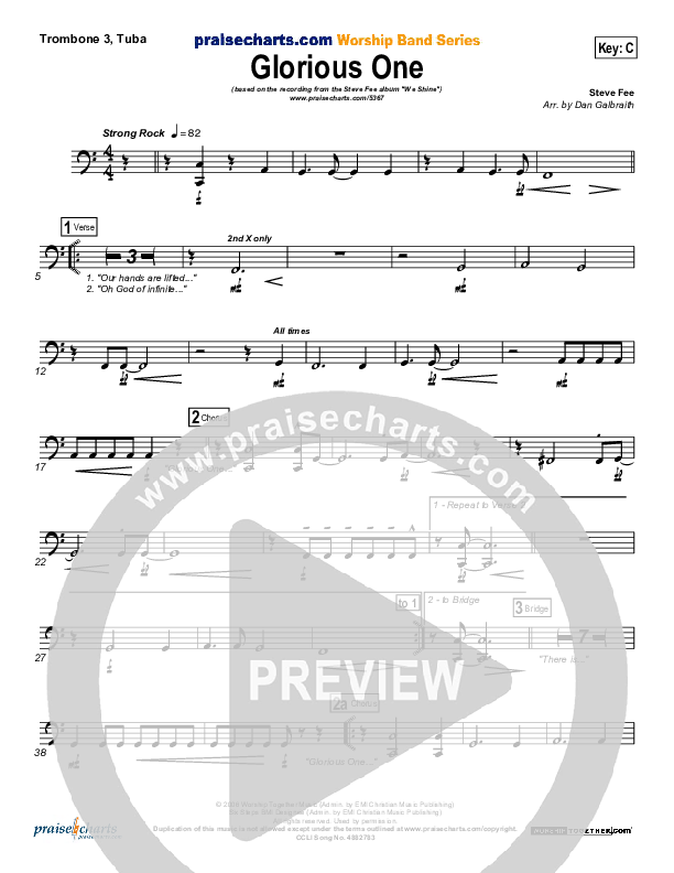 Glorious One Trombone 3/Tuba (FEE Band)