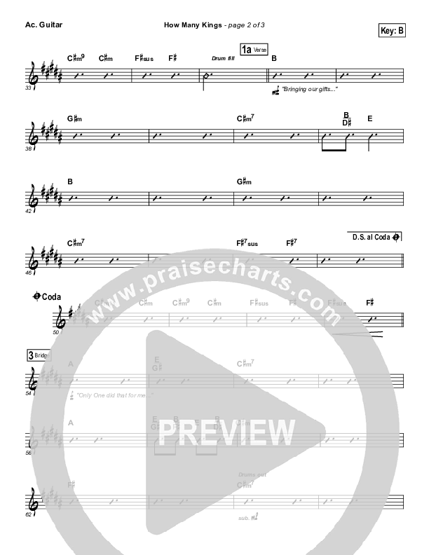 How Many Kings Acoustic Guitar (Downhere)