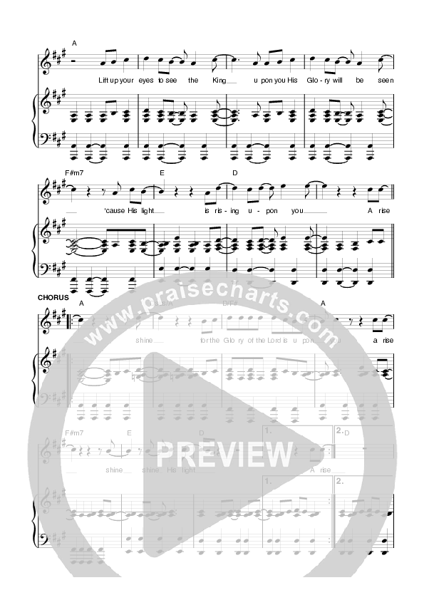 Arise Piano/Vocal (Planetshakers)