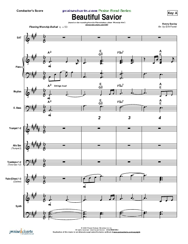 Beautiful Savior Conductor's Score (Planetshakers)