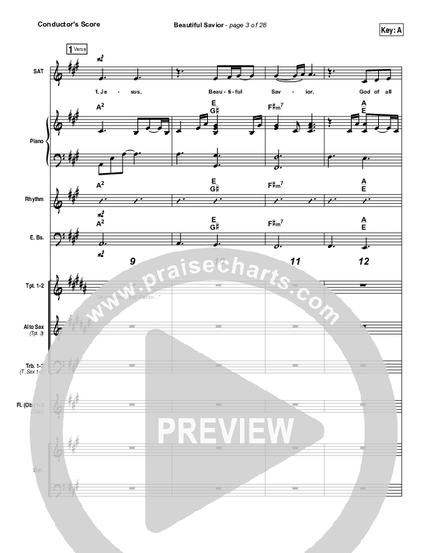 Beautiful Savior Conductor's Score (Planetshakers)
