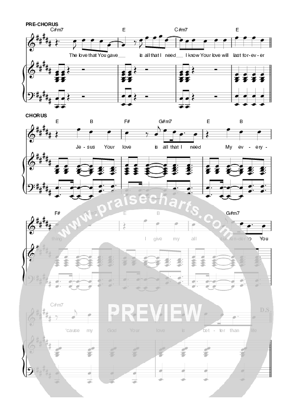 Better Than Life Lead & Piano (Planetshakers)