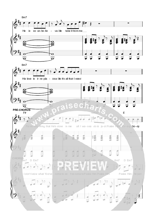 Come To Praise Lead & Piano (Planetshakers)