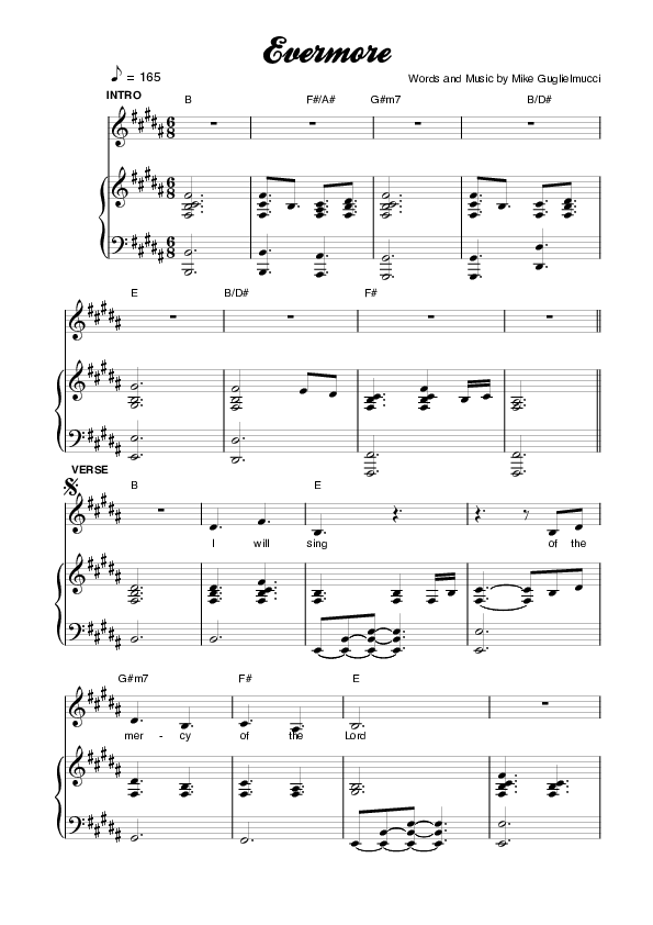 Evermore Lead & Piano (Planetshakers)