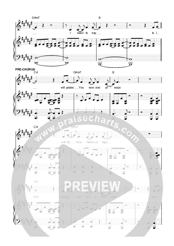 Everything Piano/Vocal (Planetshakers)