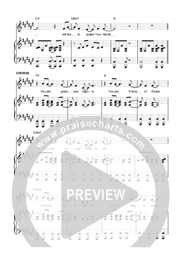 Everything Piano/Vocal (Planetshakers)