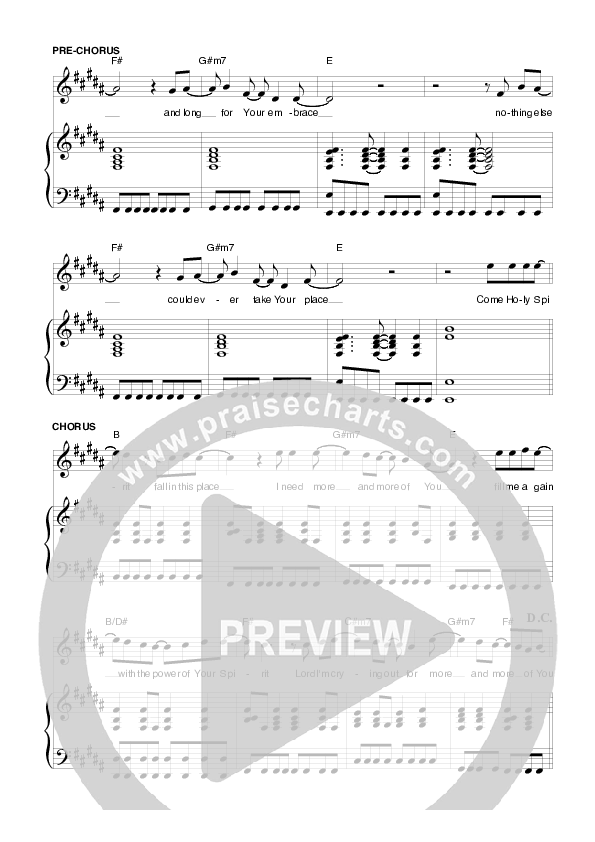 Fall In This Place Piano/Vocal & Lead (Planetshakers)