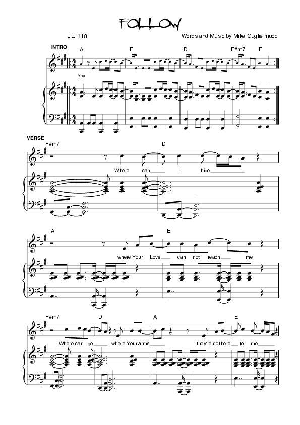 Follow Lead & Piano (Planetshakers)