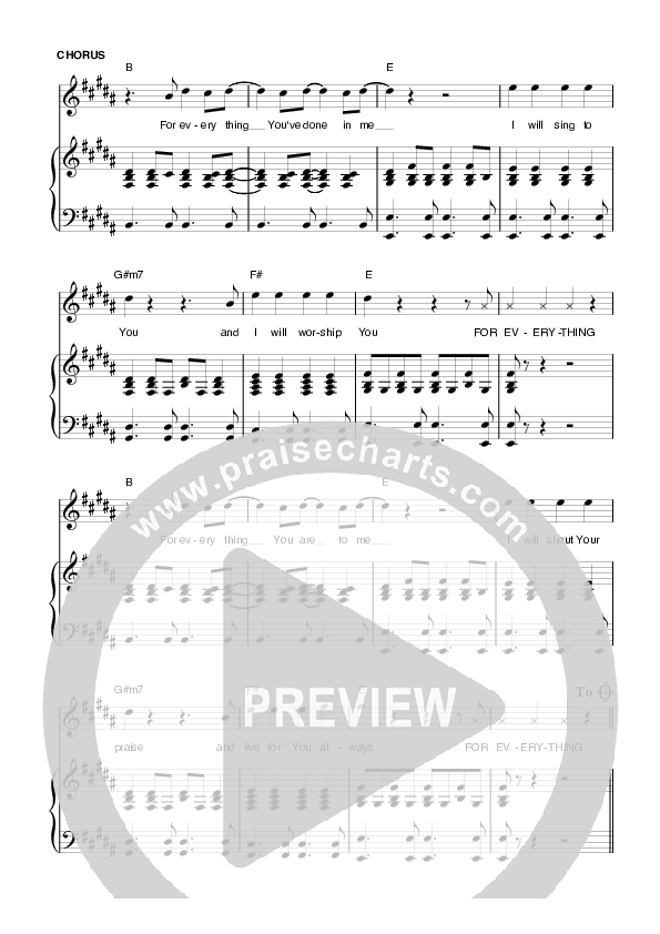 For Everything Lead & Piano (Planetshakers)