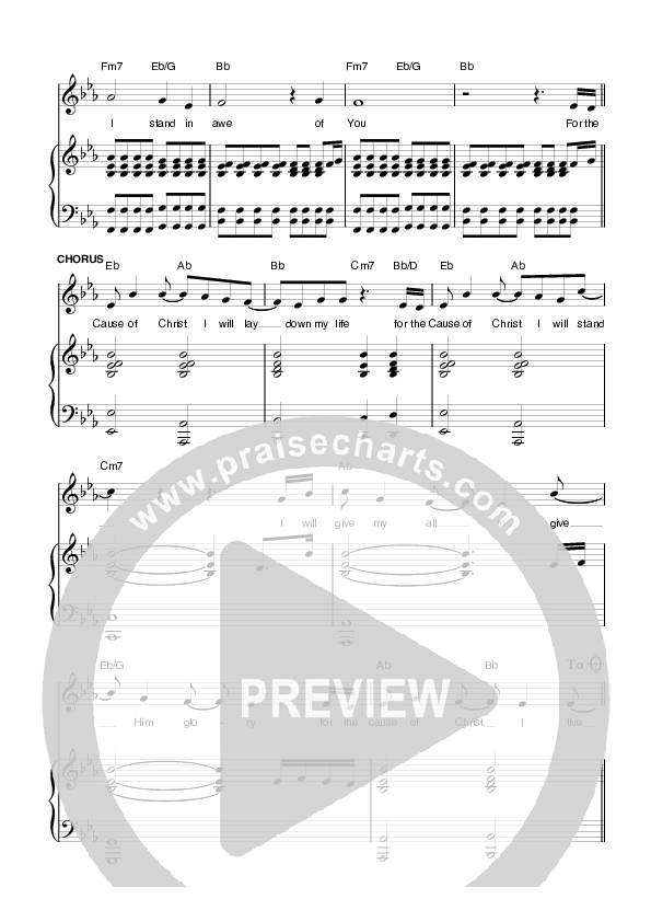 For The Cause Lead & Piano (Planetshakers)