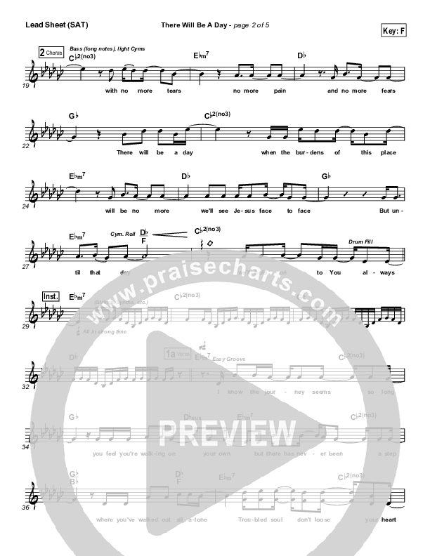 Free Lead Sheet (SAT) (Planetshakers)