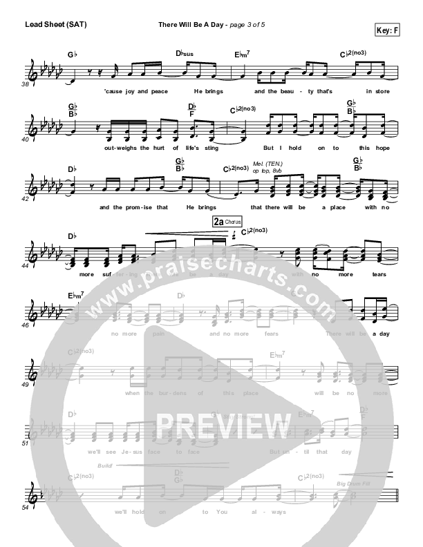 Free Lead Sheet (SAT) (Planetshakers)