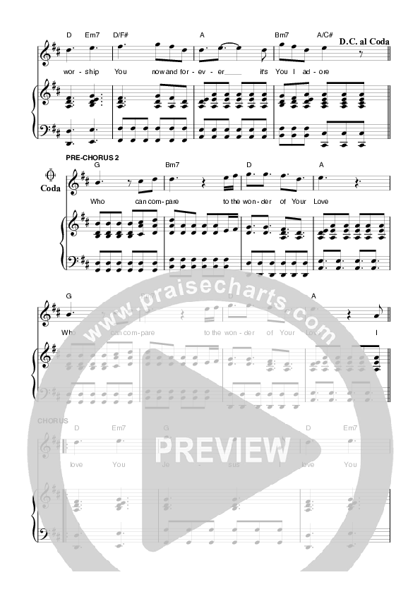 I Love You Lead & Piano (Planetshakers)