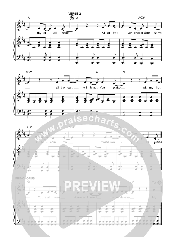 My Hope Lead & Piano (Planetshakers)