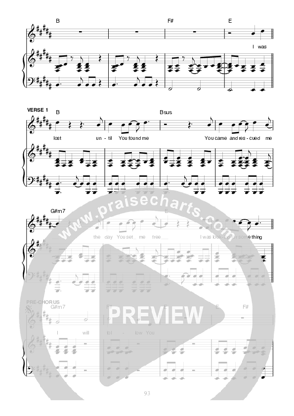 No Tomorrow Lead & Piano (Planetshakers)