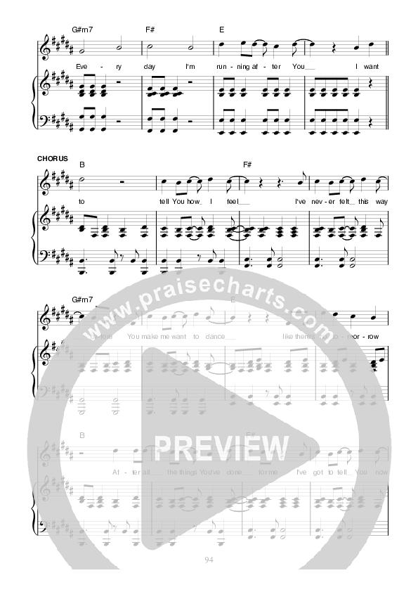 No Tomorrow Lead & Piano (Planetshakers)