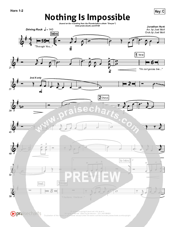 Nothing Is Impossible Brass Pack (Planetshakers)