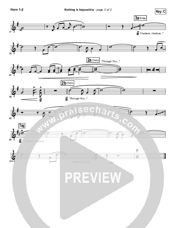 Nothing Is Impossible Brass Pack (Planetshakers)