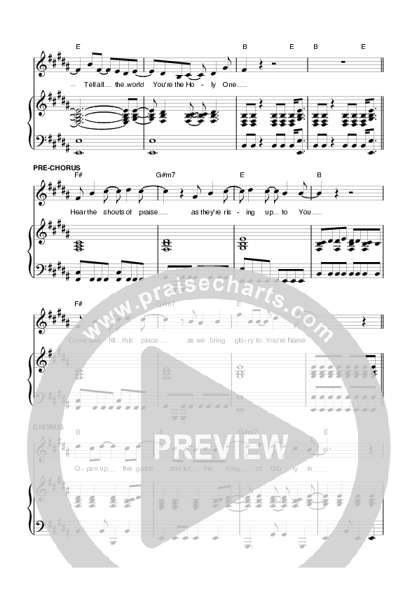 Open Up The Gates Lead & Piano (Planetshakers)