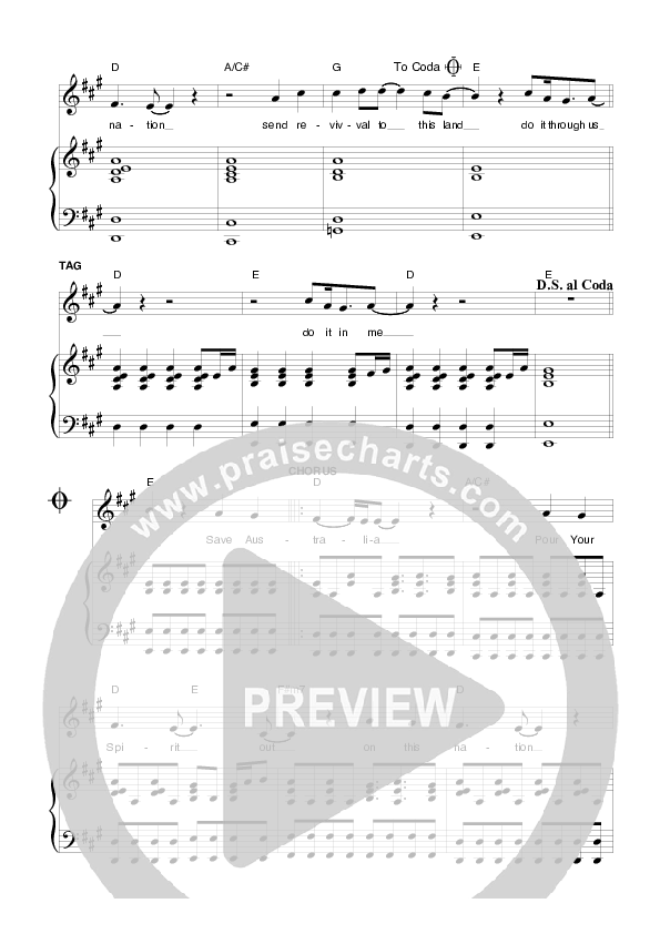 Save Australia Piano/Vocal (Planetshakers)