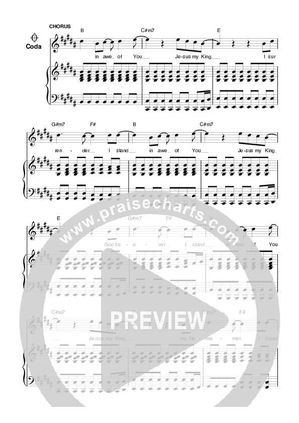 Stand In Awe Lead & Piano (Planetshakers)