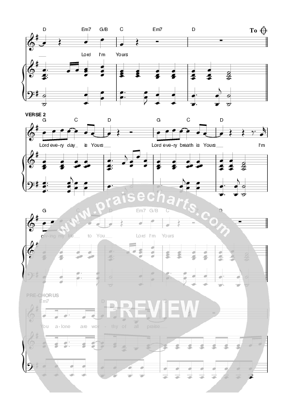 Surrender Lead & Piano (Planetshakers)